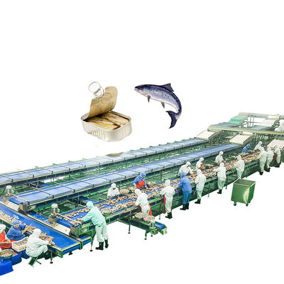 Máy đóng hộp cá ngừ cá hồi Đường xử lý cá đóng hộp tùy chỉnh