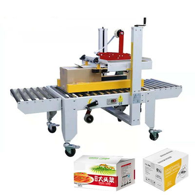 Các ngành công nghiệp nhỏ kích thước trên dưới hộp hộp hộp băng niêm phong máy đóng gói bán tự động cho dây chuyền đóng gói