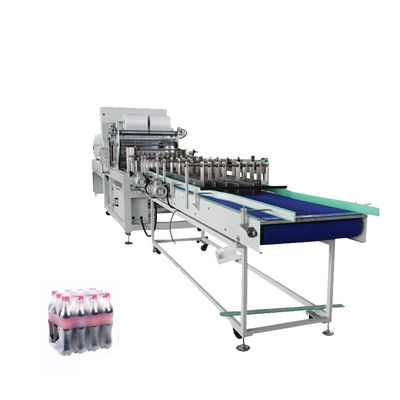 Máy đóng gói nước uống đóng chai tự động Tự động co lại kéo dài Máy đóng gói nước uống cao tốc loại tuyến tính