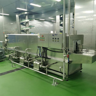 Máy rửa lồng gà nhựa gia cầm, khay, pallet, lồng, nan, CE