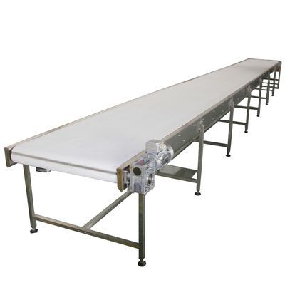 Hệ thống dây chuyền vận chuyển dây chuyền PVC màu trắng cho ngành công nghiệp thực phẩm