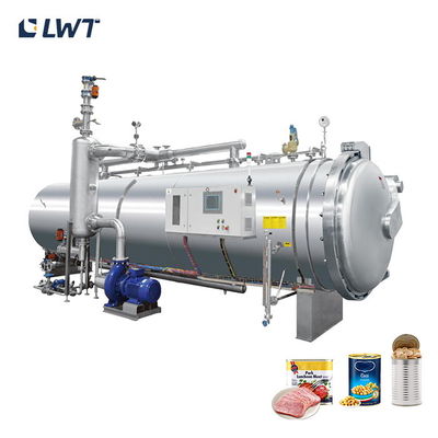 Thiết bị khử trùng thịt đóng hộp Autoclave trong máy khử trùng