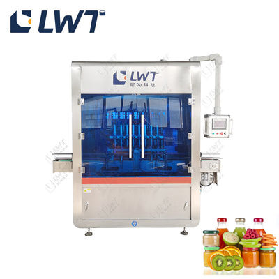 Đường dây sản xuất nước sốt tự động chai tròn Máy đổ JAM