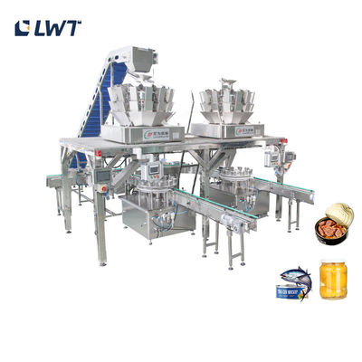 Máy nạp hộp cá sardin tự động 1.5KW tiêu thụ năng lượng