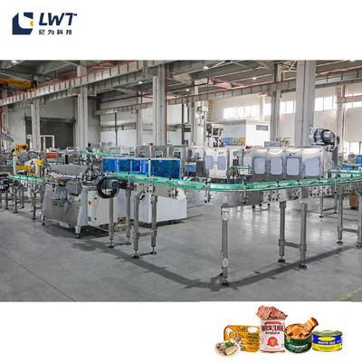 2T/H Dòng sản xuất thực phẩm đóng hộp cho thú cưng Thiết bị Dòng sản xuất thực phẩm đóng hộp thịt CE