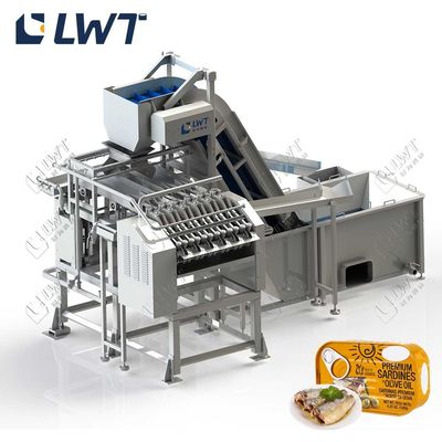 Máy cắt đầu và đuôi cho dòng sản xuất cá đóng hộp