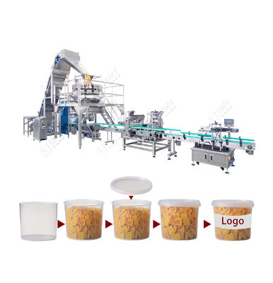 Đường đổ đầy hoàn toàn tự động 10L trống cho các bộ phận nhựa - tải tự động, cân, nắp