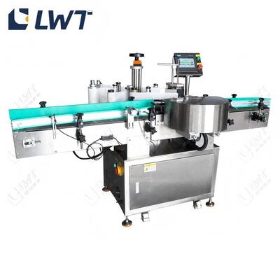 Máy dán nhãn quấn quanh bằng thép không gỉ Máy dán nhãn chai tròn